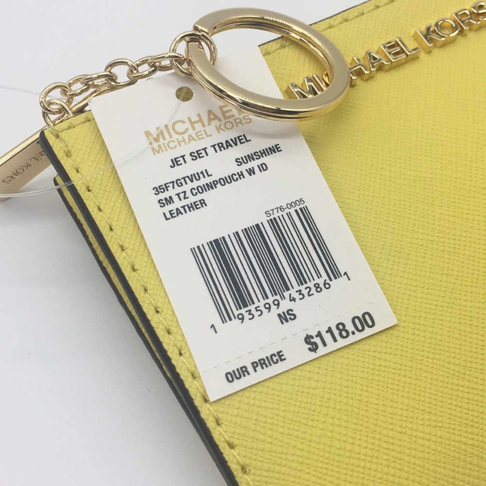 Jet Set Travel Sm TZ Coinpouch W ID Leather SunShi - Picture 7 of 8